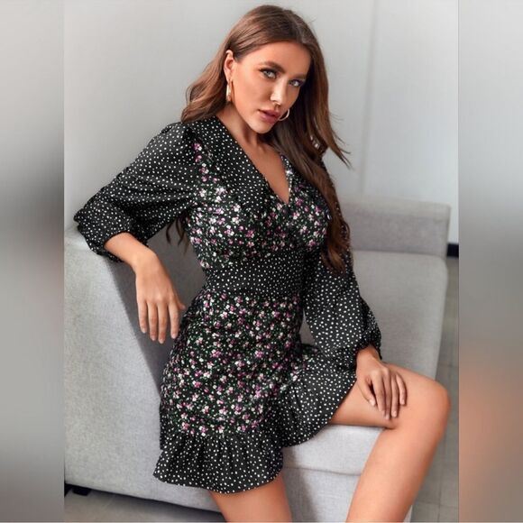 ZARA FLORAL PATCHWORK SUNDRESS - Picture 1 of 4